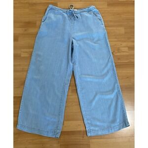 DKNY Wide Leg Chambray Pants